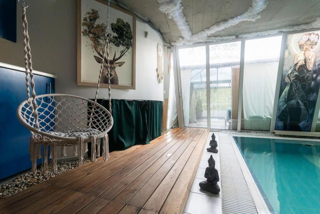 Unique Apartment With Private Pool, Cinema, Spa Prag Exterior foto